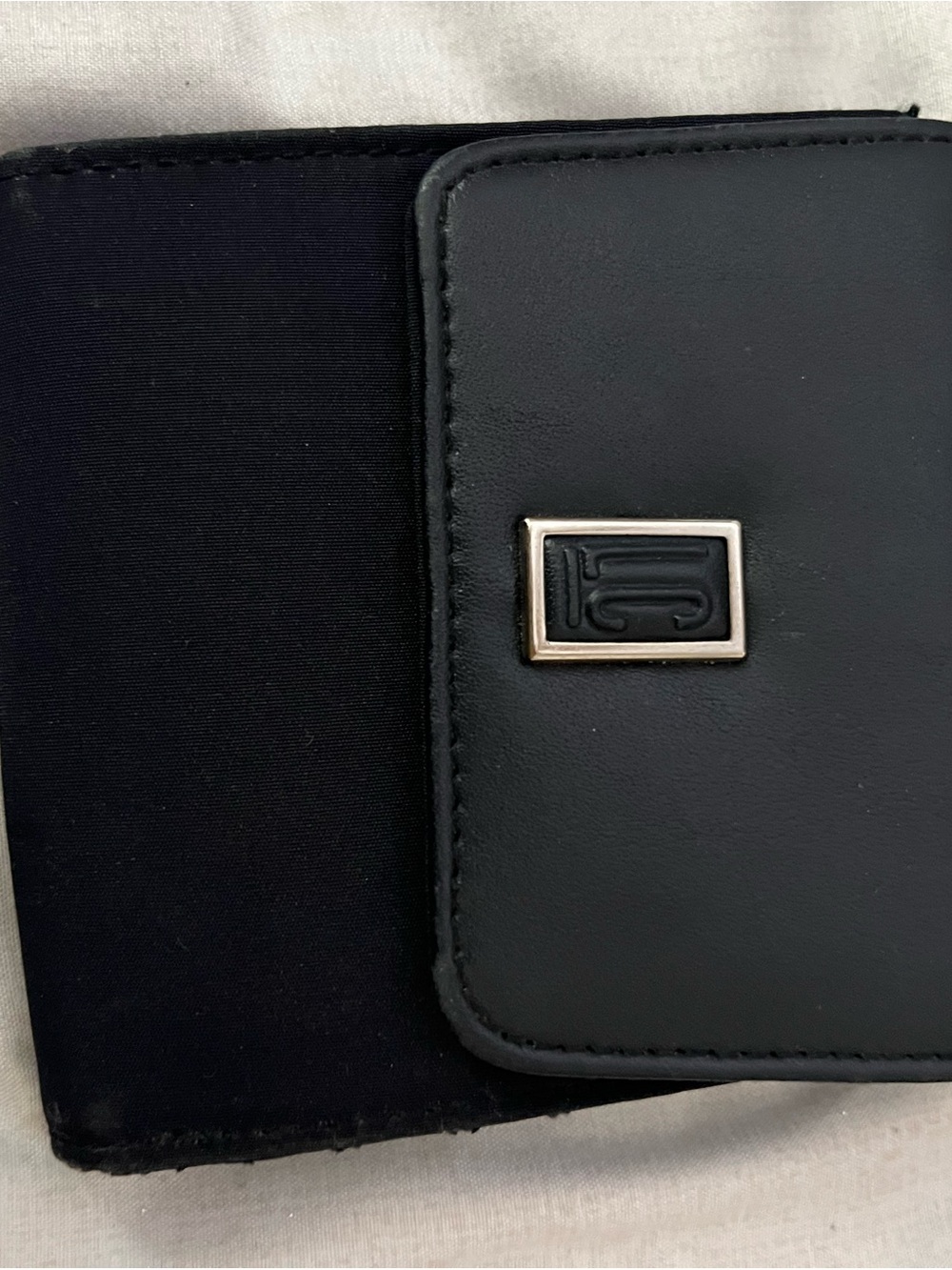 Liz Claiborne Black Small Wallet with Logo Tag